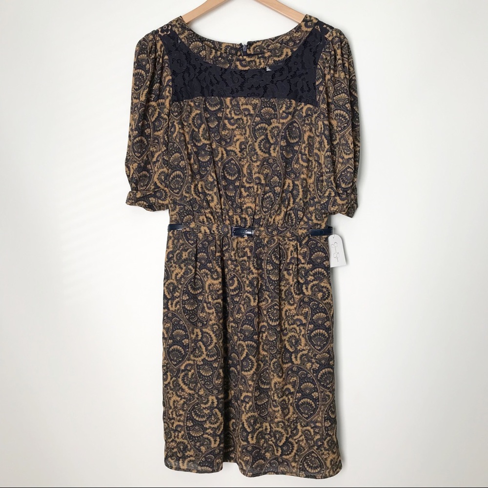 NWT Jessica Simpson Paisley Dress - 10